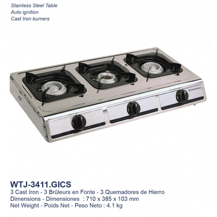 Cast iron Auto Ignition Propane Gas Stove Westpoint