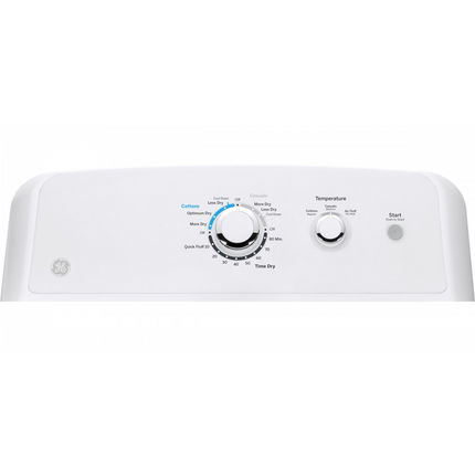 GE® 7.2 cu. ft. capacity aluminized alloy drum electric dryer