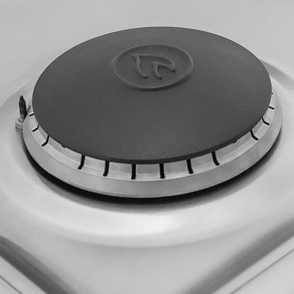 30" Gas Range Silver With Glass Lid-Mabe