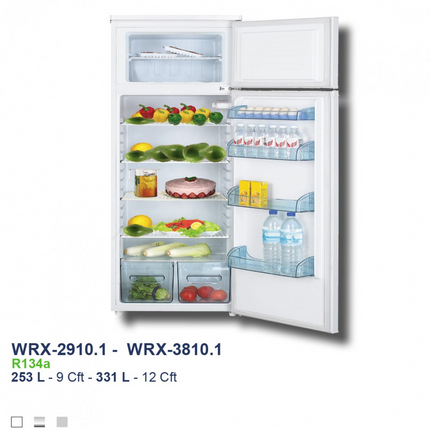 12 Cuft/ 331L 2 Doors Manuel Defrost Refrigerator White Westpoint