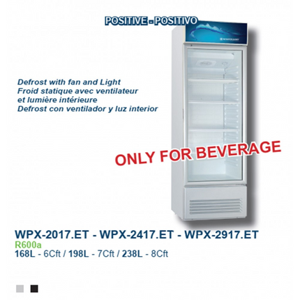 Cooler en Vitre 1 Porte 6 Cuft WESTPOINT