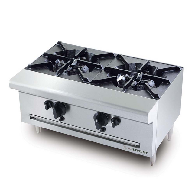 2 Gas Burners S/S Open