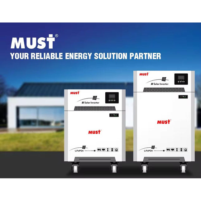 MUST Lithium IRON Phosphate Battery (LiFePO4) LP16-48100, 51.2V, 100AH, 5.12 KWH